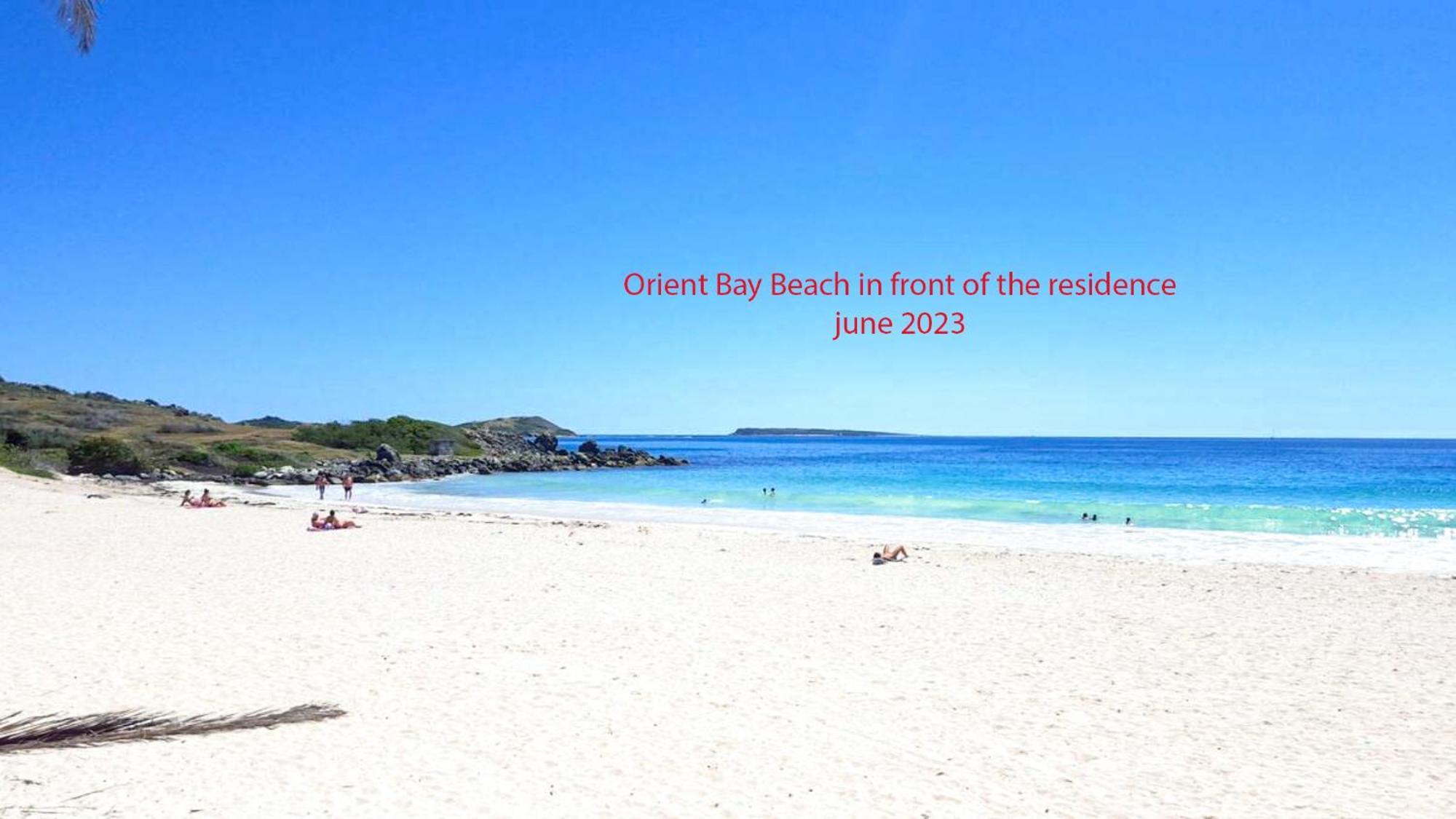 Top Floor Unit 520 Ft2 - 48 M2 With Stunning Dominant View On Ocean, St Barth, Orient Bay Apartment Cul de Sac ภายนอก รูปภาพ